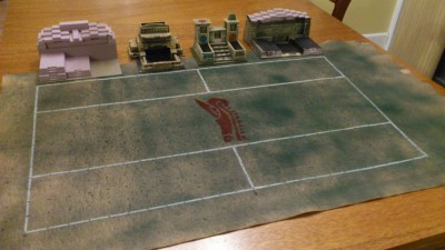 My Blood Bowl Stadium All Laid Out