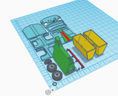 Laid out in TinkerCAD for printing