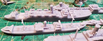 3d Printed 1/1200 Ships from Antics